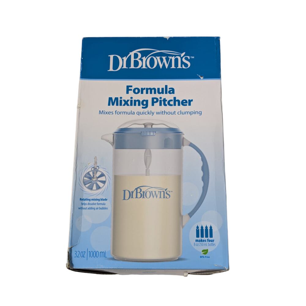 Dr. Brown's Baby Formula Mixing Pitcher Locking Lid 32oz BPA Free - Picture 2 of 6